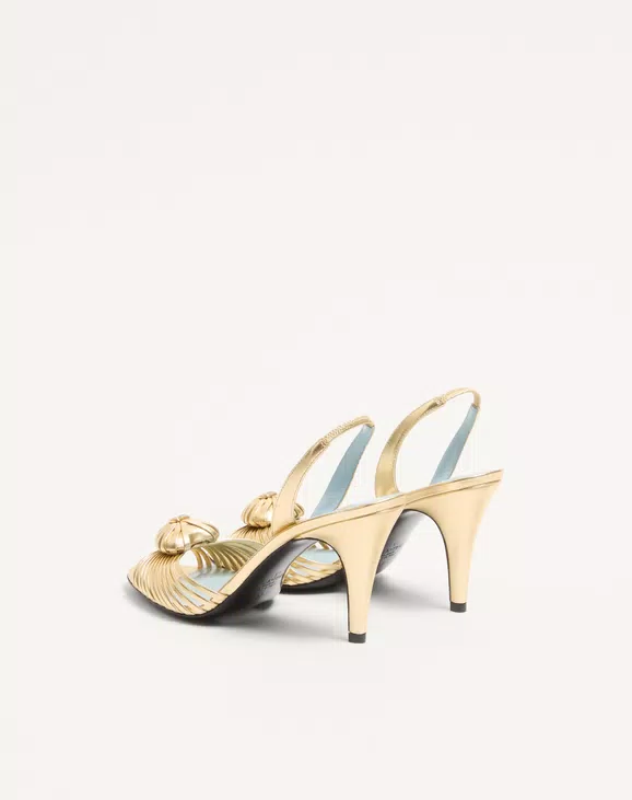 Valentino Royal Sandal In Laminated Nappa Leather 85Mm - Image 4